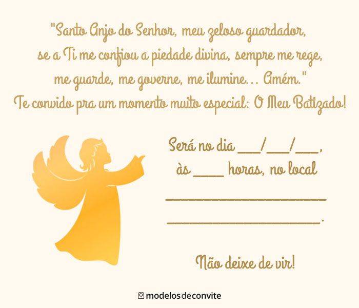 Featured image of post Convite De Batizado Online Para Editar Qual seu estilo preferido de convite para padrinhos de batismo