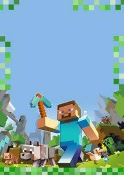 ▷ Convite Digital Aniversário de Minecraft, GRÁTIS