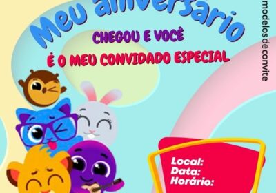 ▷ Convite de Aniversário Infantil Menina personalizado grátis para editar
